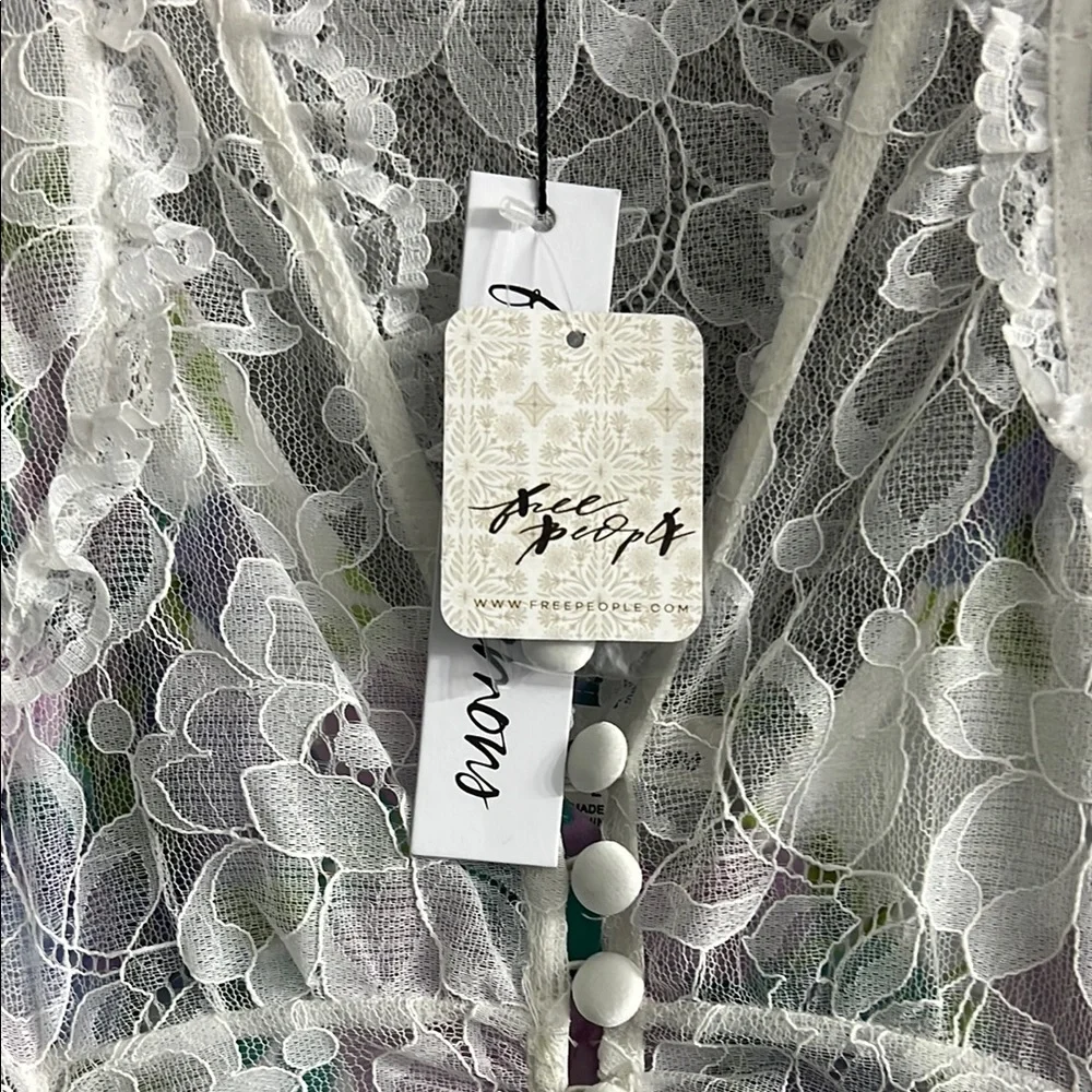 NWT Free People For Love & Lemons Lorette Lace Midi Dress - Picture 5 of 11